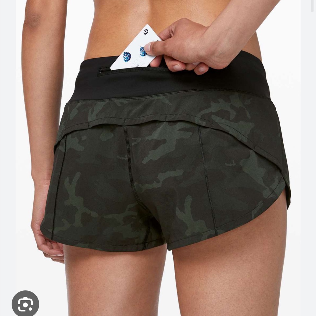 Lululemon Camo Speed Up Shorts